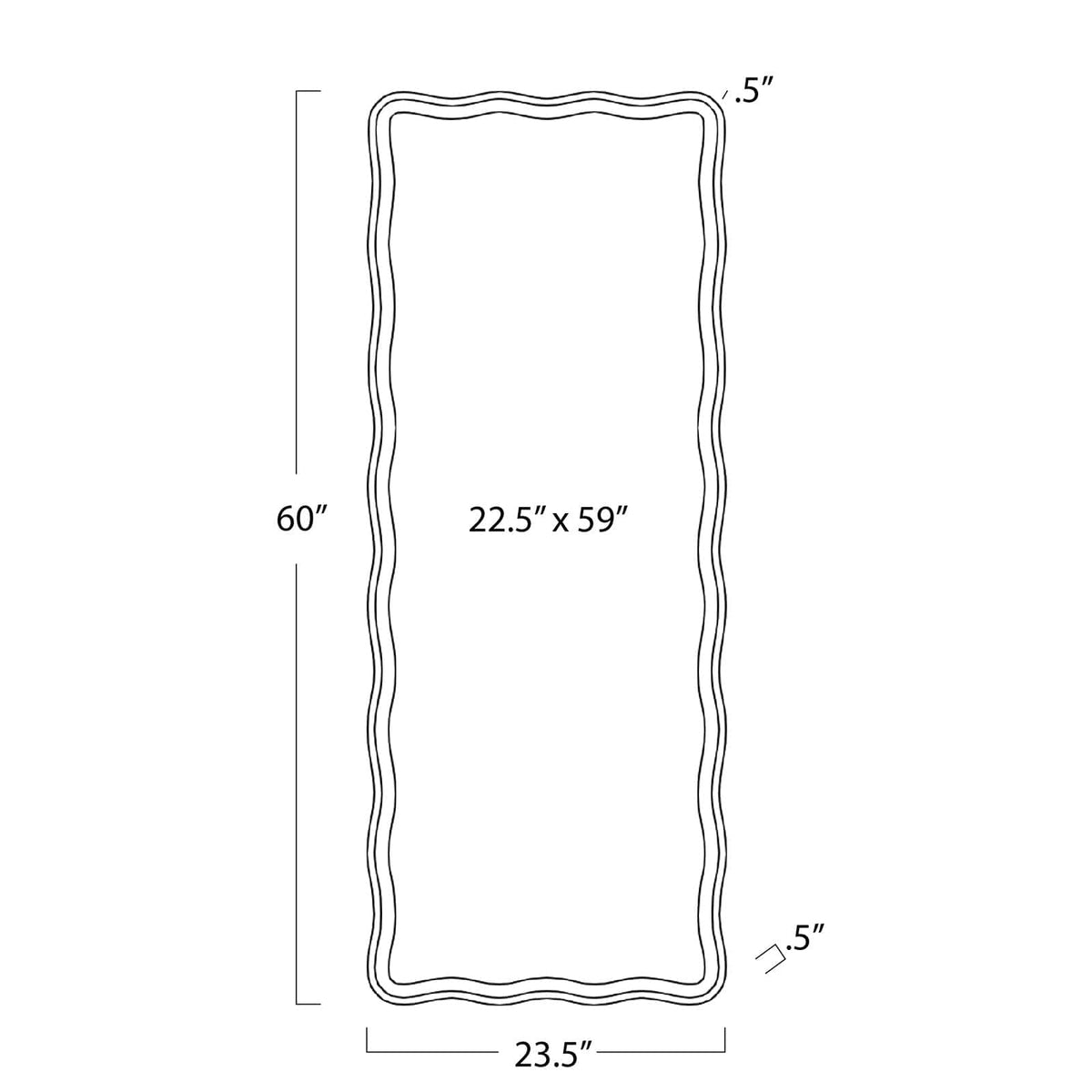 Regina Andrew Candice Dressing Room Mirror Floor Mirrors 21-1169