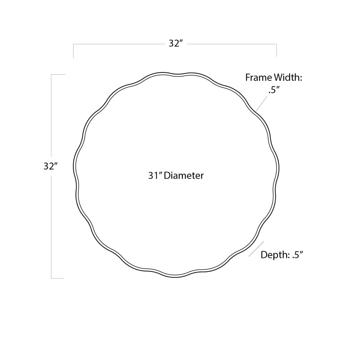 Regina Andrew Candice Mirror Small Wall Mirrors 21-1108