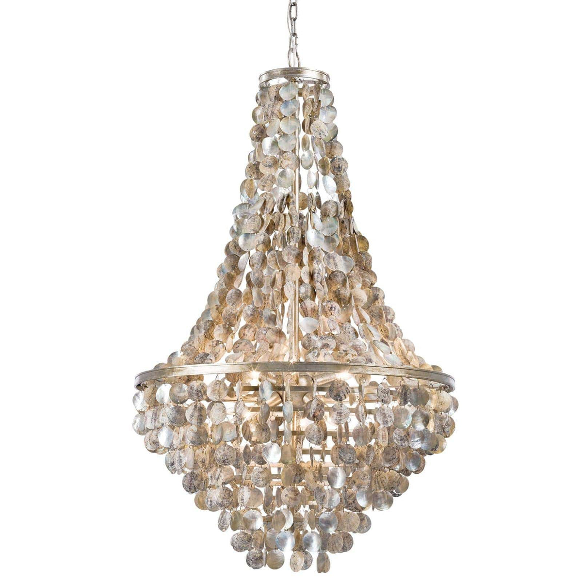 Regina Andrew Capri Abalone Shell Chandelier Lighting 16-1043