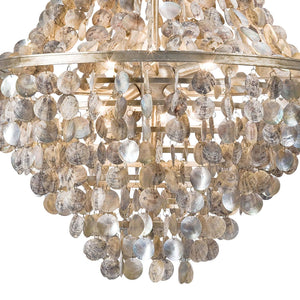 Regina Andrew Capri Abalone Shell Chandelier Lighting 16-1043