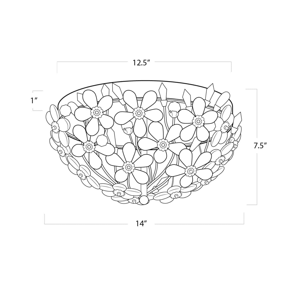 Regina Andrew Cheshire Flush Mount Flush Mounts 16-1183GL