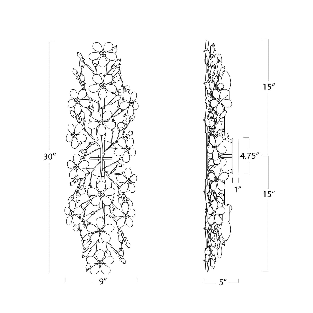 Regina Andrew Cheshire Sconce Sconces 15-1084GL