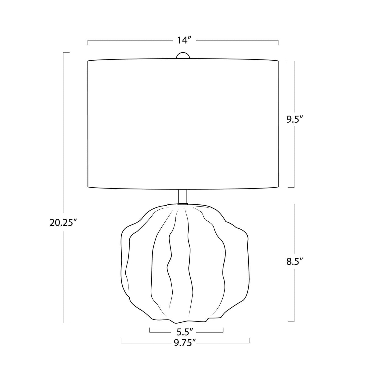Regina Andrew Destin Ceramic Mini Lamp Mini Lamps 13-1689IV