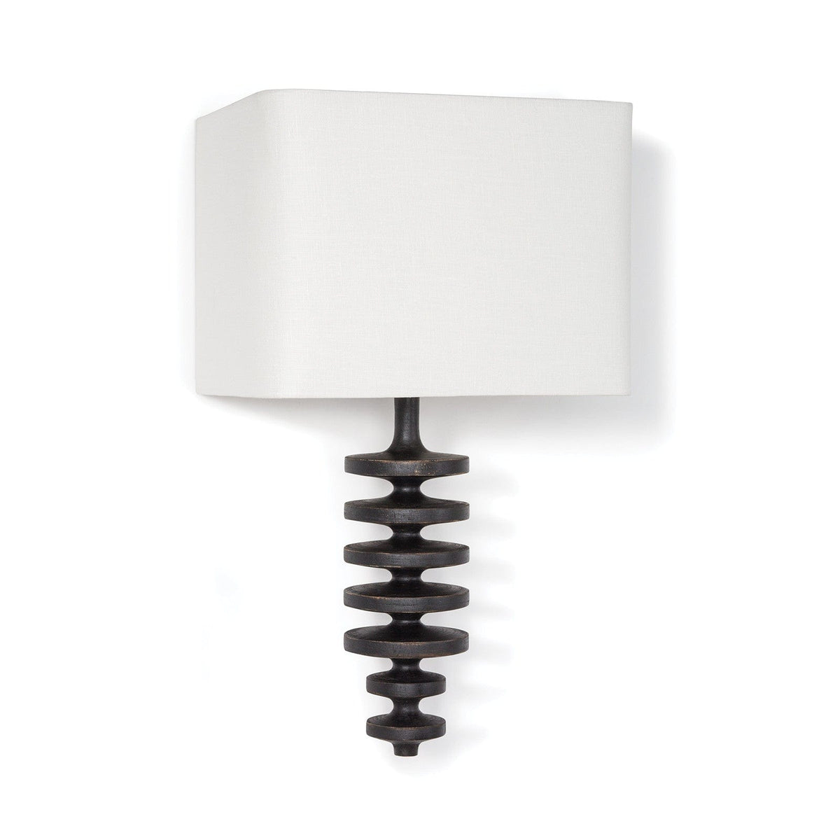 Regina Andrew Ebony Fishbone Sconce Lighting 15-1051EB