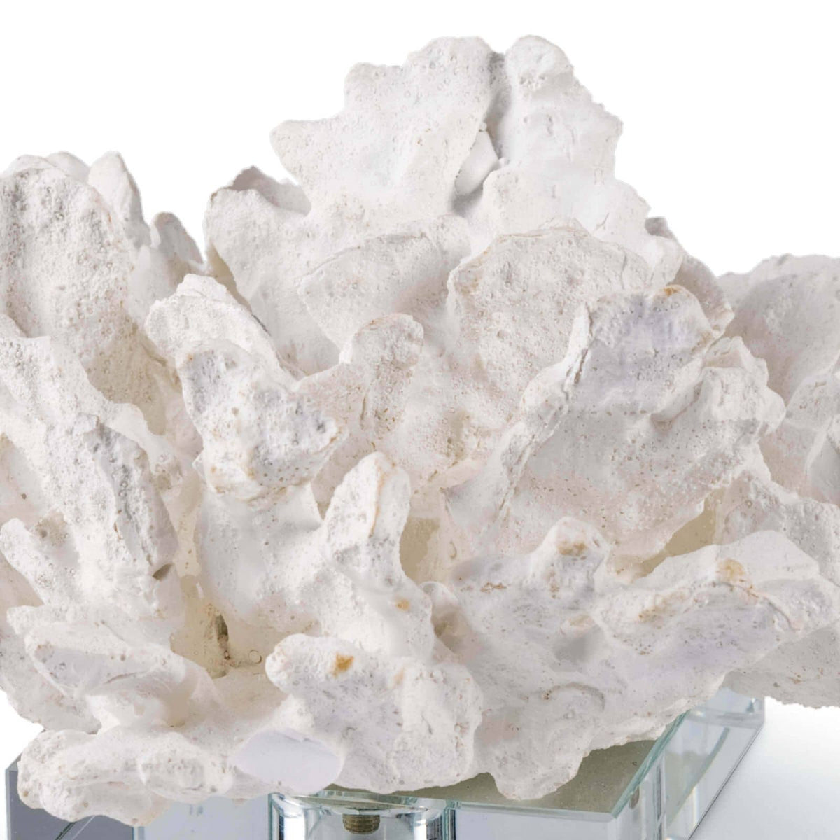 Regina Andrew Flower Coral On Crystal Base Sculptures 20-1135