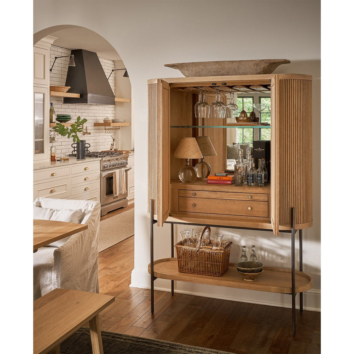 Regina Andrew Giorgio Crystal Mini Lamp - Rattan Mini Lamps 13-1694NB-RAT