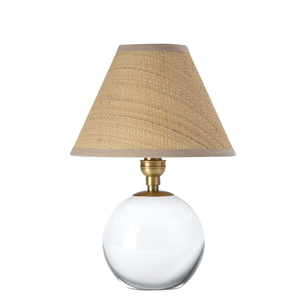 Regina Andrew Giorgio Crystal Mini Lamp - Rattan Mini Lamps 13-1694NB-RAT