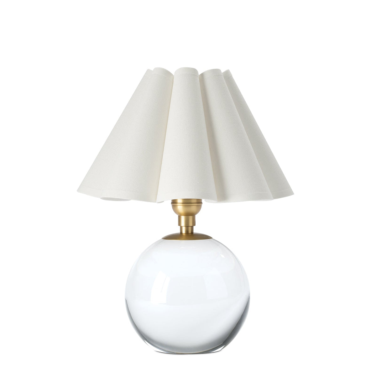 Regina Andrew Giorgio Crystal Mini Lamp - White Mini Lamps 13-1694NB-WT
