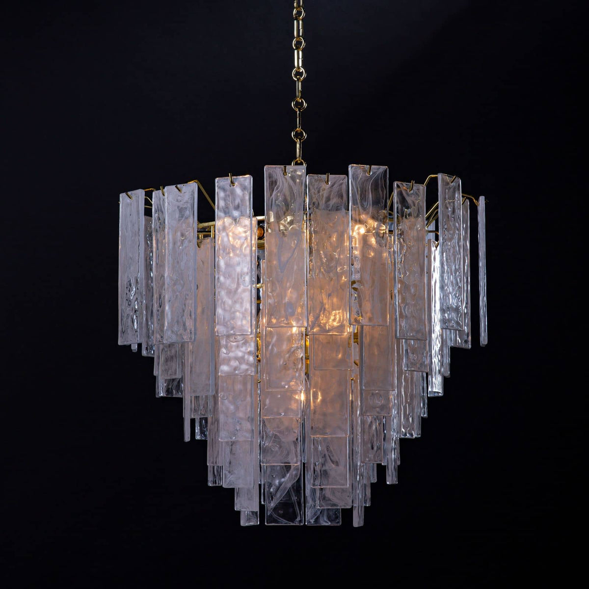 Regina Andrew Glacier Chandelier Gold Chandeliers