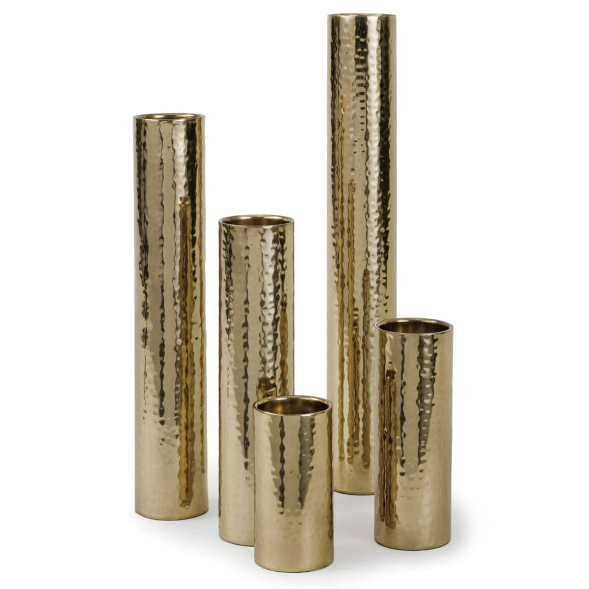 Regina Andrew Hammered Bud Vase Set Vases 20-1164PB