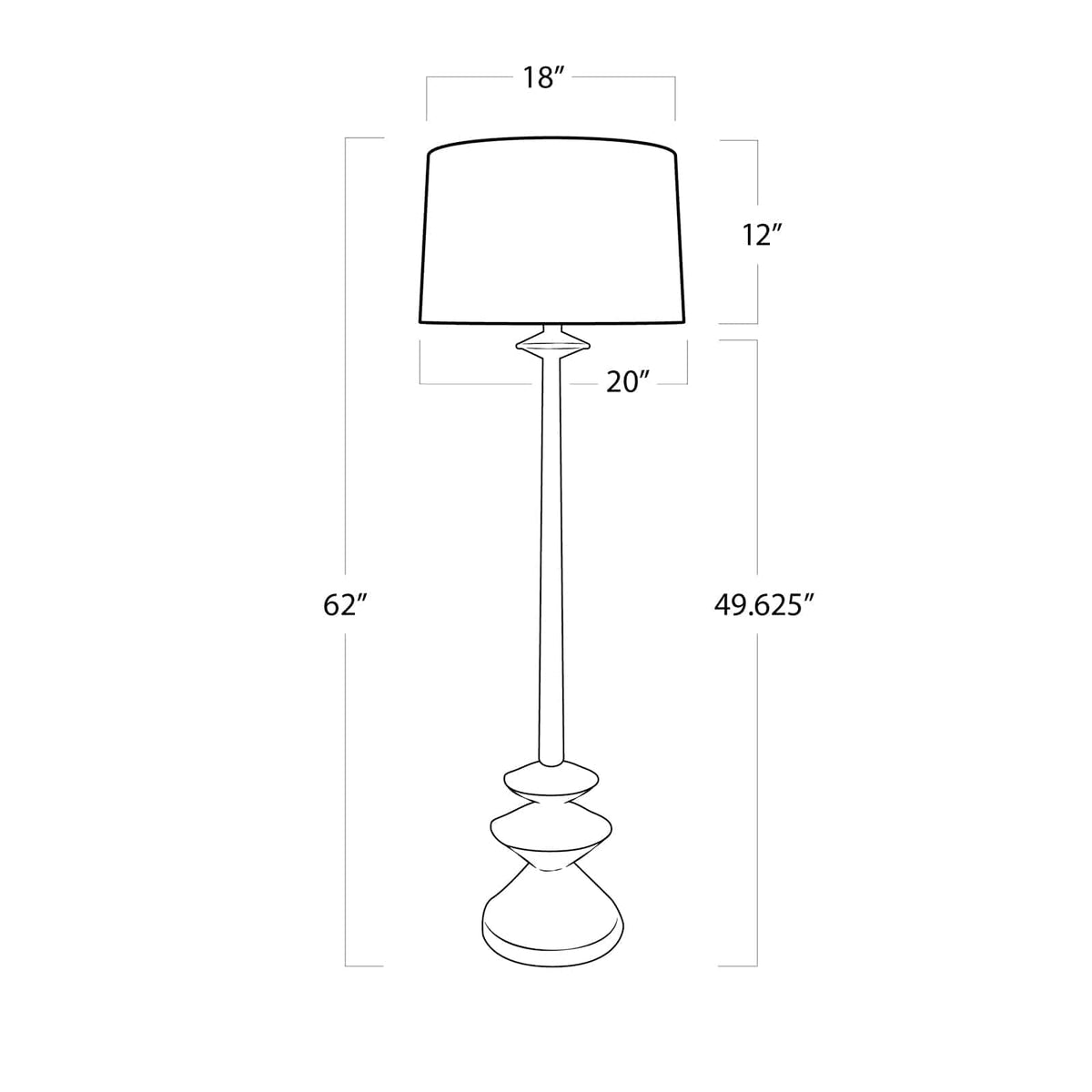 Regina Andrew Hope Floor Lamp Floor Lamps 14-1054