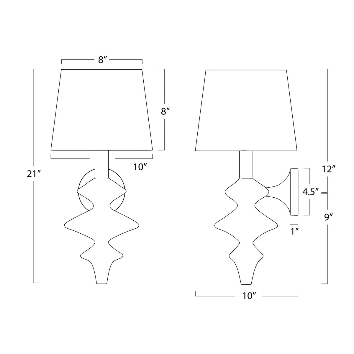 Regina Andrew Hope Sconce Sconces 15-1140