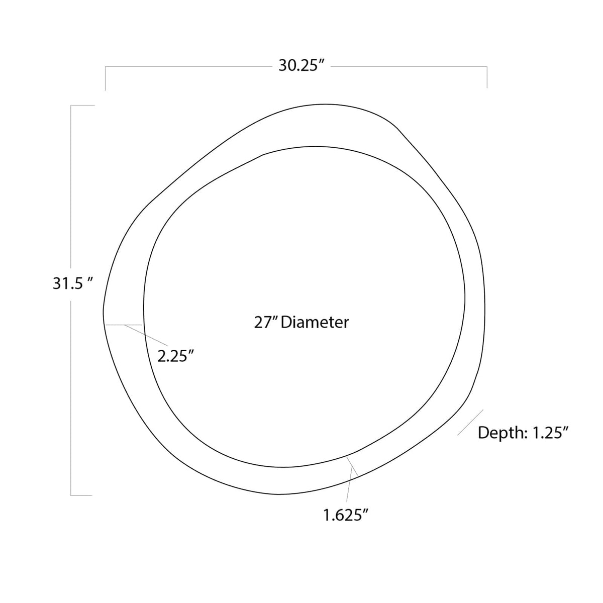 Regina Andrew Ibiza Mirror Wall Mirrors 21-1115SIL