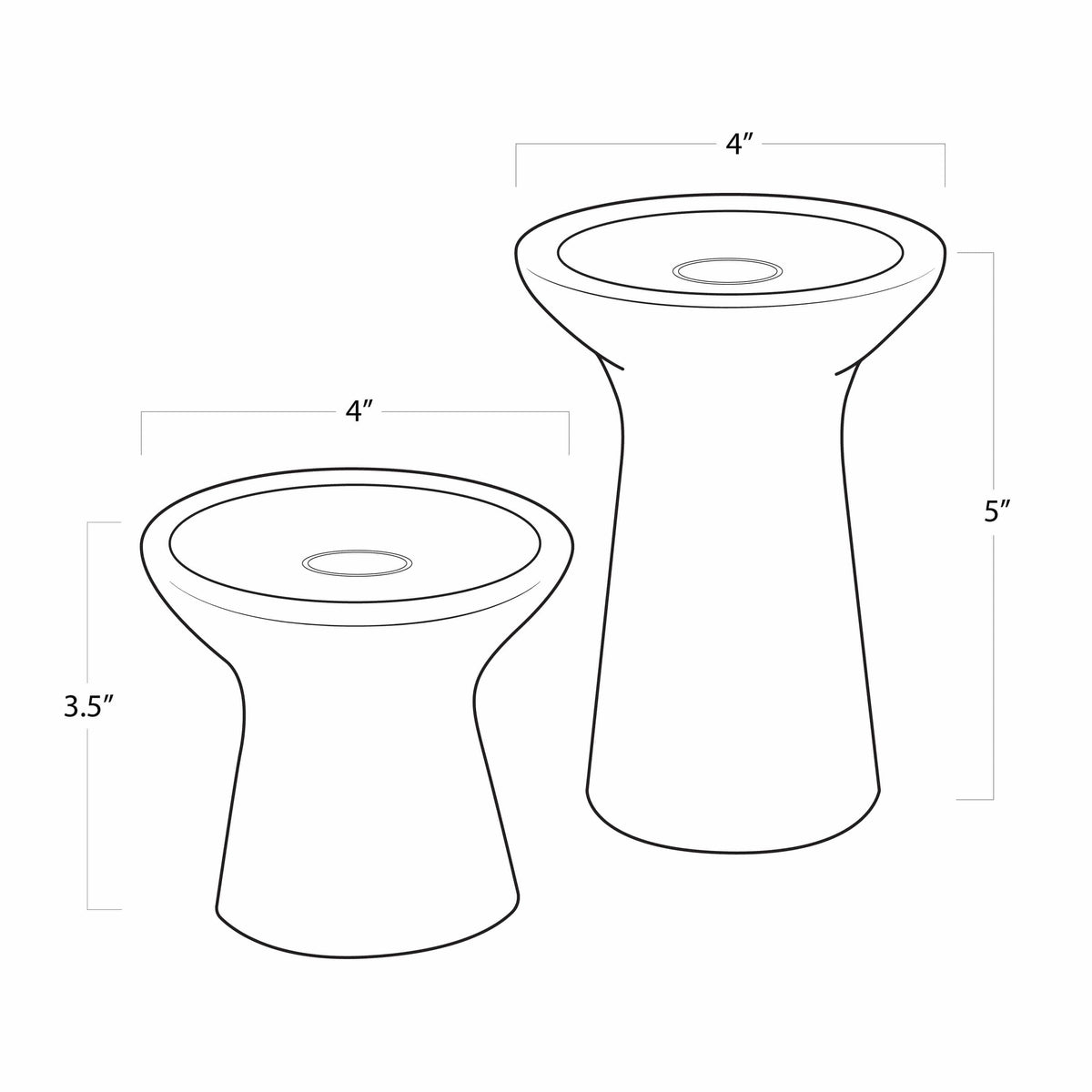 Regina Andrew Klein Marble Candle Holder Set Candle Holders 20-1455WT