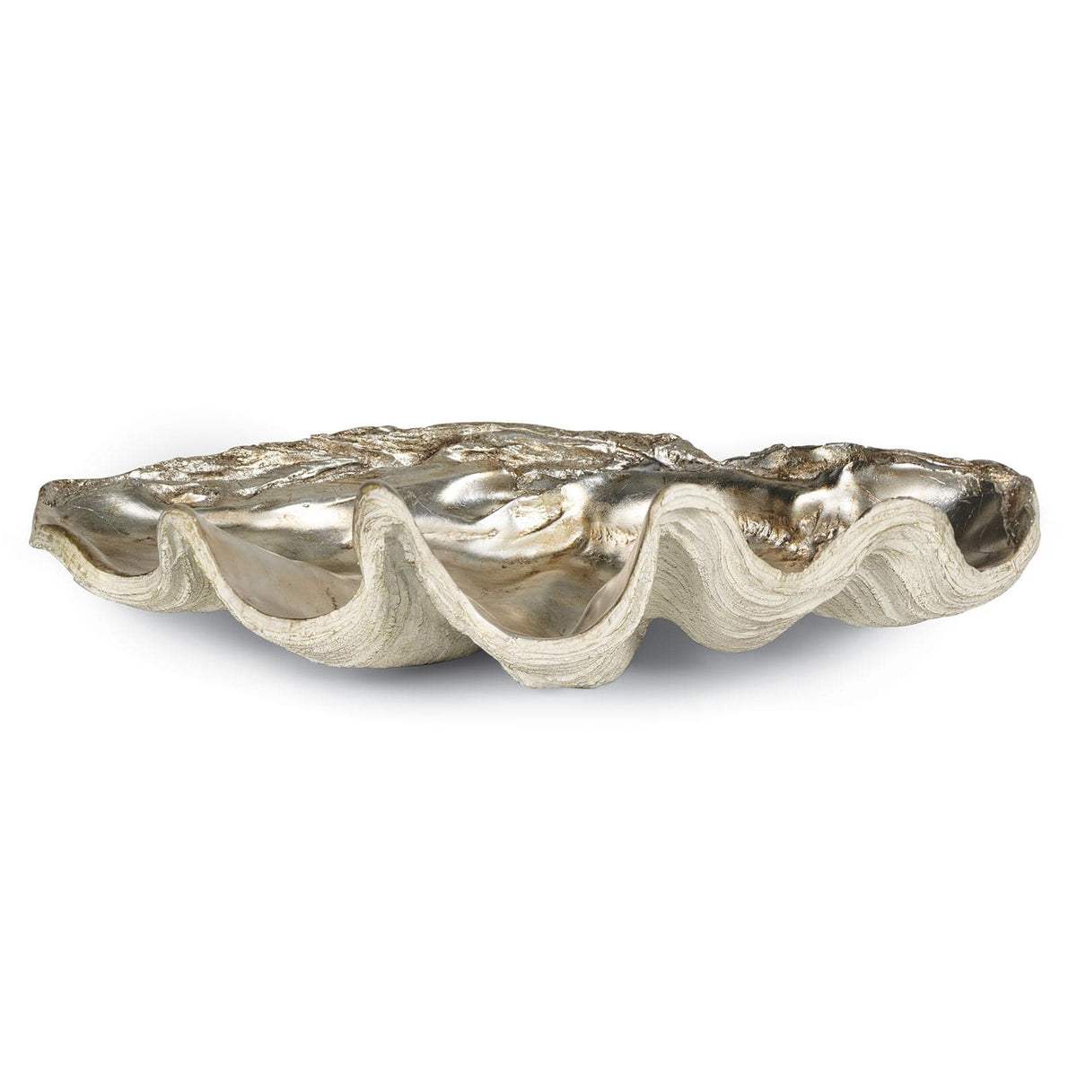 Regina Andrew Large Silver Clam Shell Bowl Decorative Bowls 20-1035AMBSL