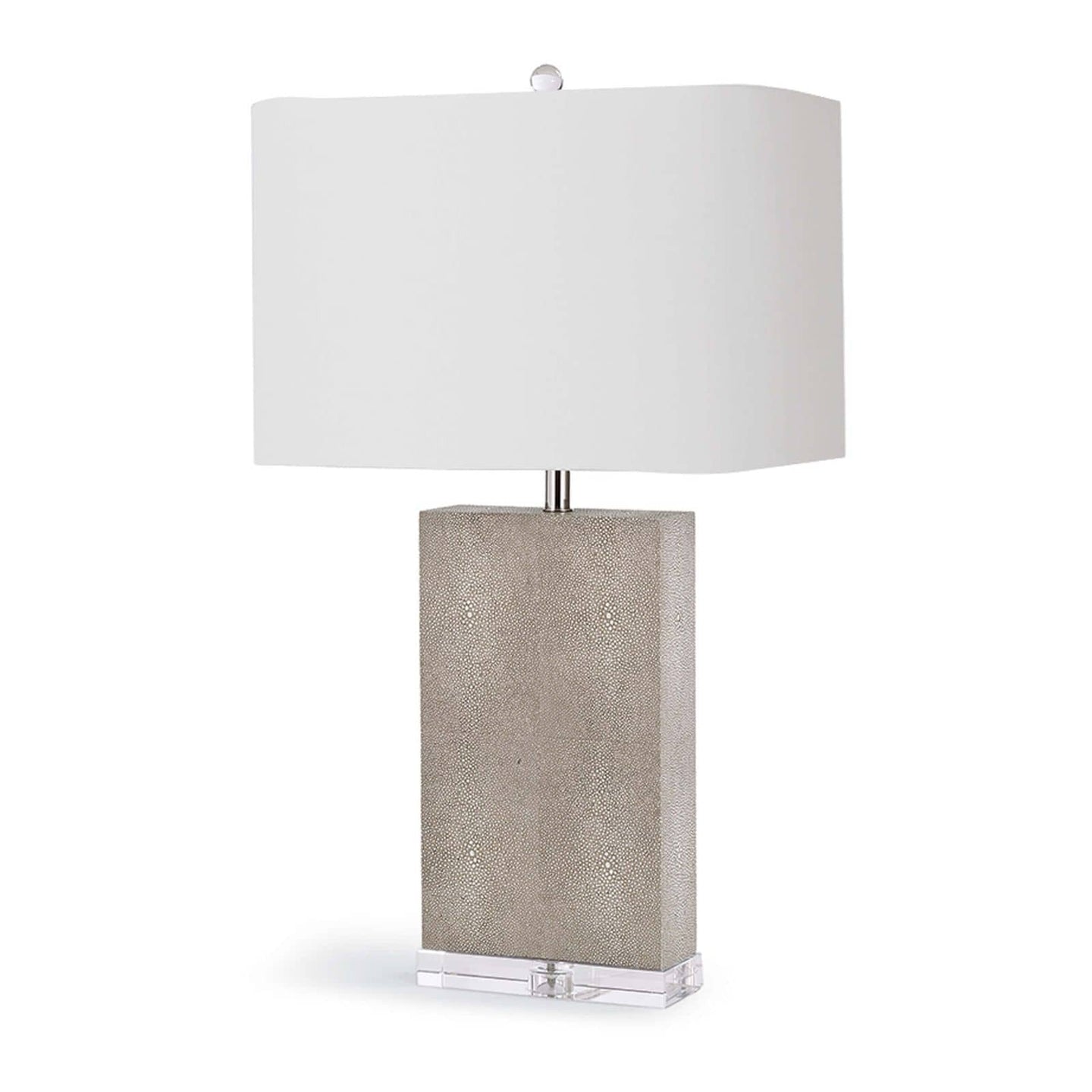 Regina Andrew Marcel Ivory Shagreen Table Lamp Lighting 13-1187IV