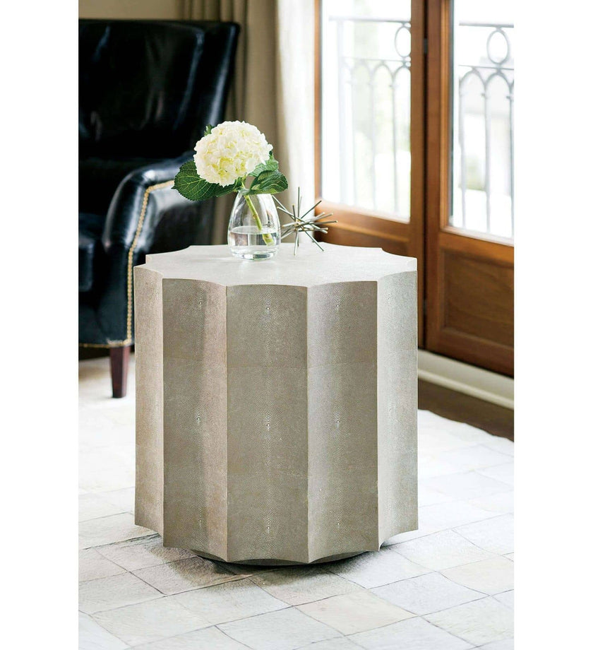 Regina Andrew Marilyn Shagreen Scalloped Table - secondary