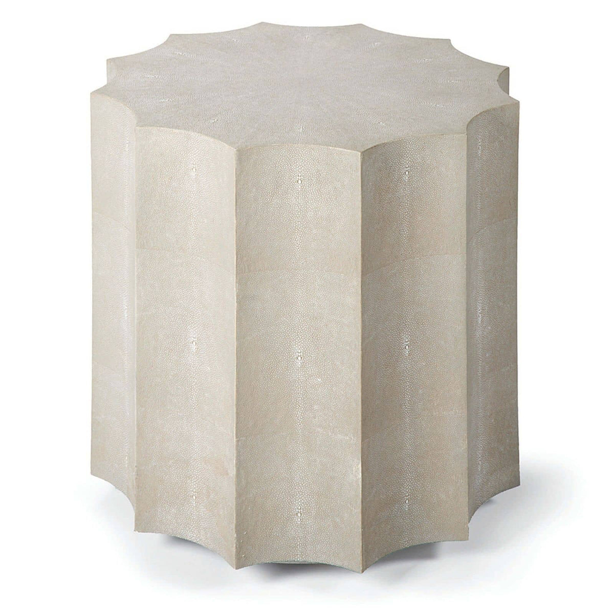 Regina Andrew Marilyn Shagreen Scalloped Table Side Tables 30-1028