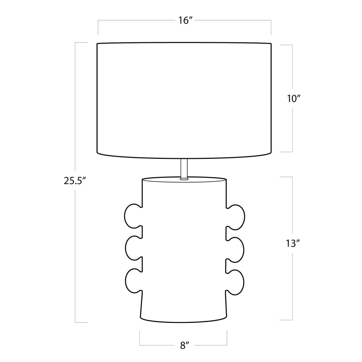 Regina Andrew Maya Metal Table Lamp Table Lamps