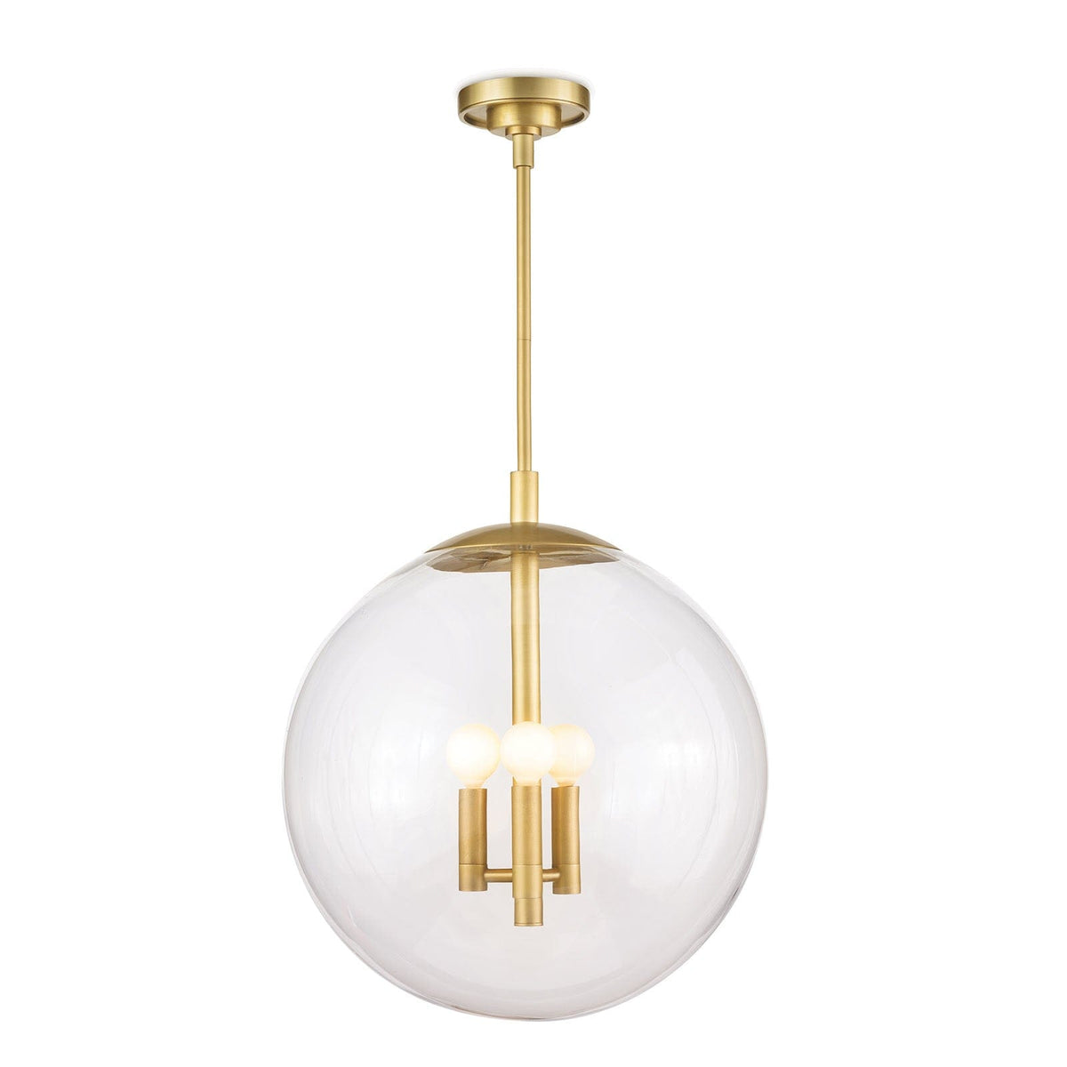 Regina Andrew Medium Cafe Pendant - Polished Brass Pendants 16-1247NB