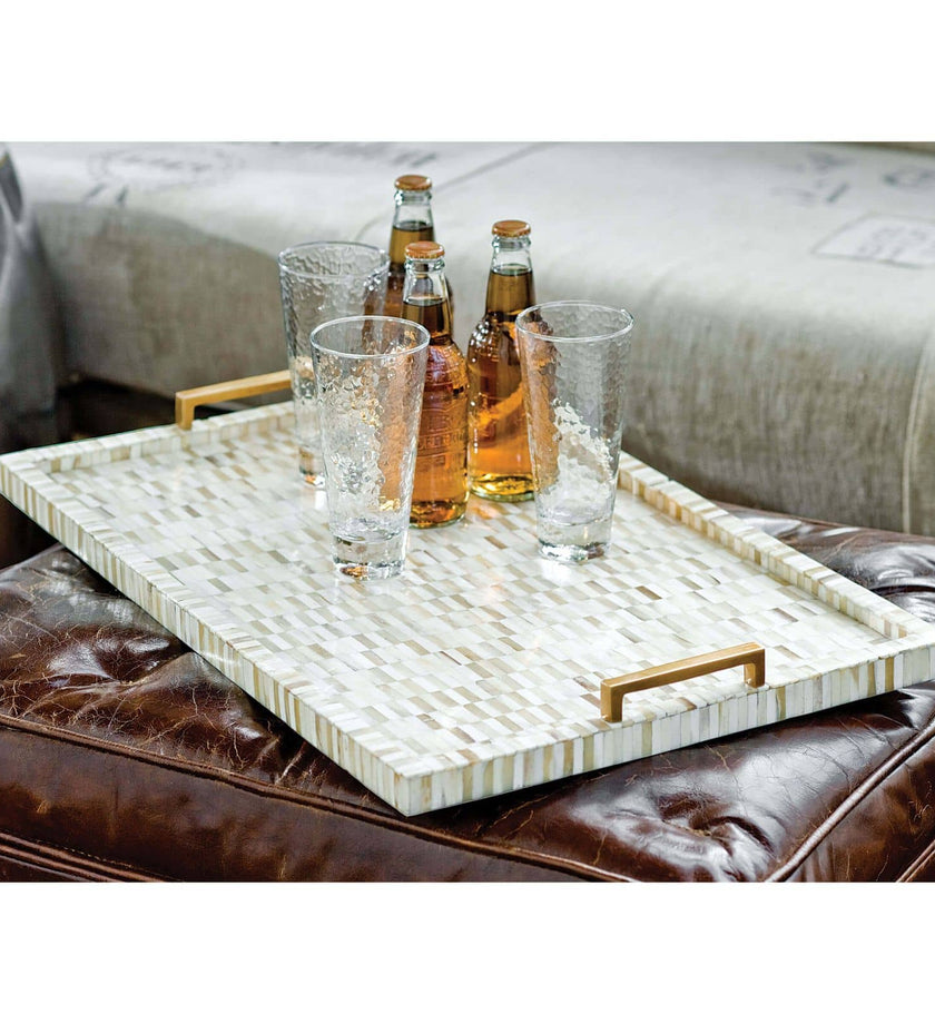 Regina Andrew Multi-Tone Bone & Brass Tray - secondary
