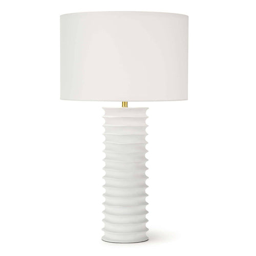 Regina Andrew Nabu Metal Column Table Lamp Lighting 13-1482WT