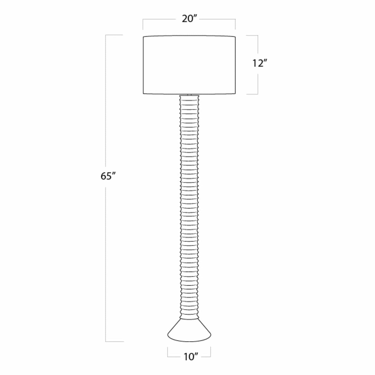 Regina Andrew Nabu Metal Floor Lamp Lighting 14-1047WT