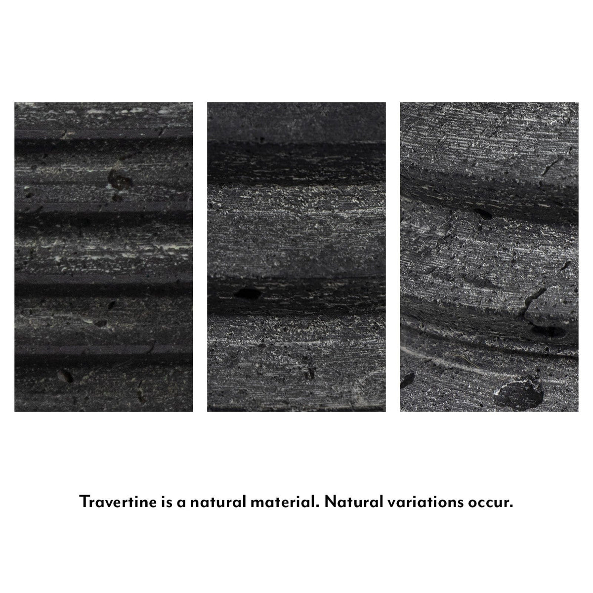 Regina Andrew Noir Column Travertine Lamp Table Lamps 13-1587