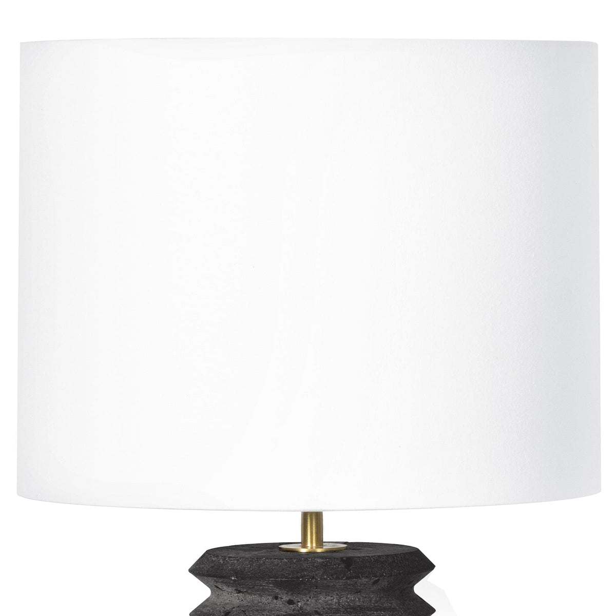 Regina Andrew Noir Column Travertine Lamp Table Lamps 13-1587