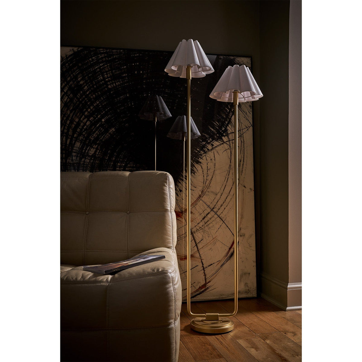 Regina Andrew Polly Floor Lamp Floor Lamps 14-1066NB-WT