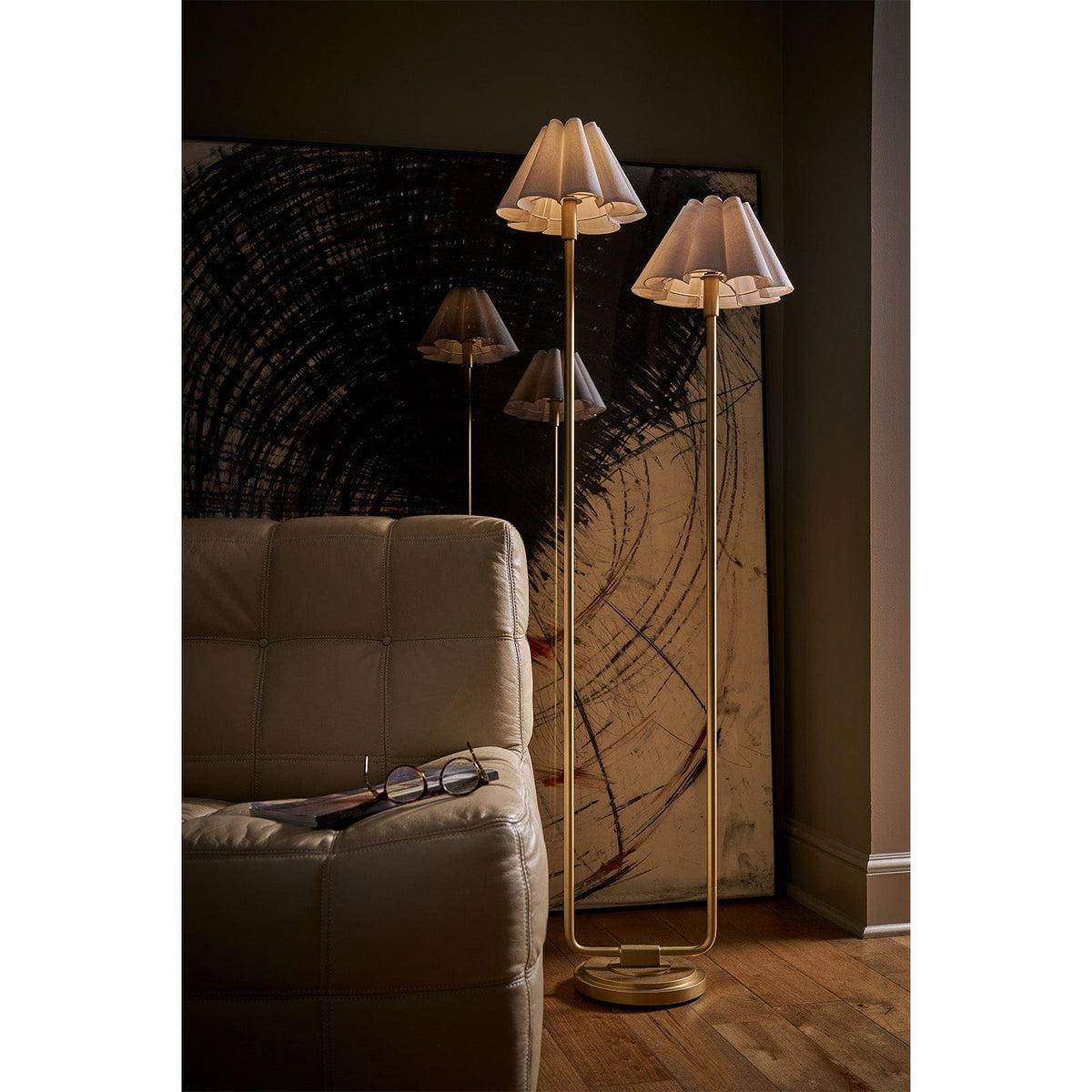 Regina Andrew Polly Floor Lamp Floor Lamps 14-1066NB-WT