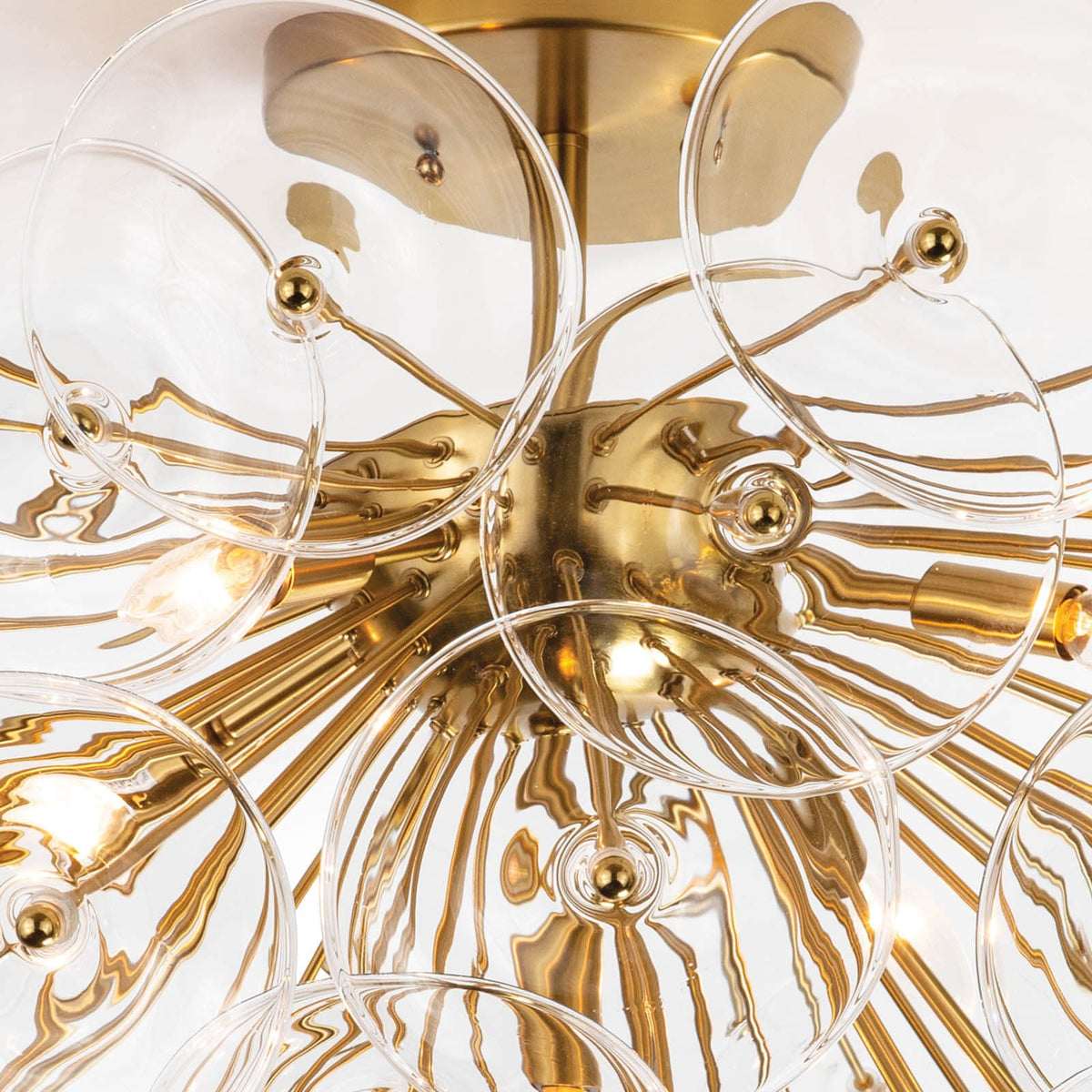 Regina Andrew Poppy Glass Semi Flush Mount Flush Mounts