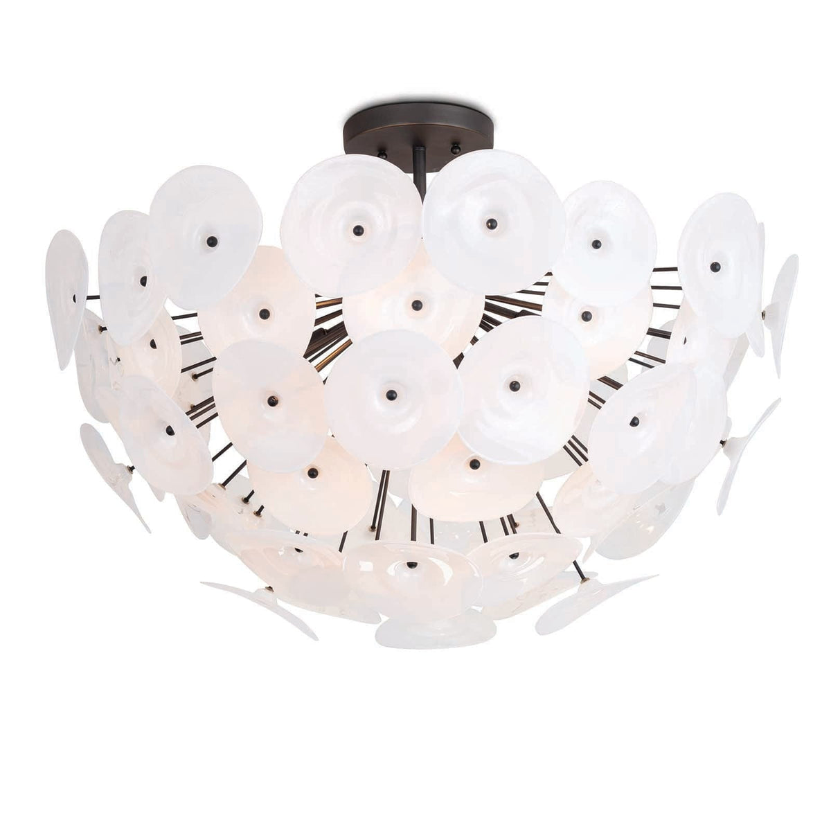 Regina Andrew Poppy Glass Semi Flush Mount Lighting