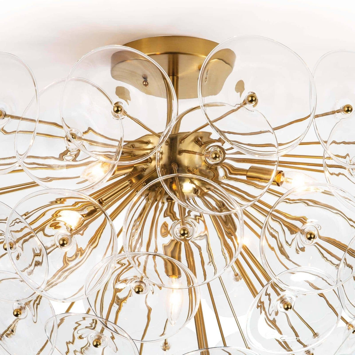 Regina Andrew Poppy Glass Semi Flush Mount Lighting