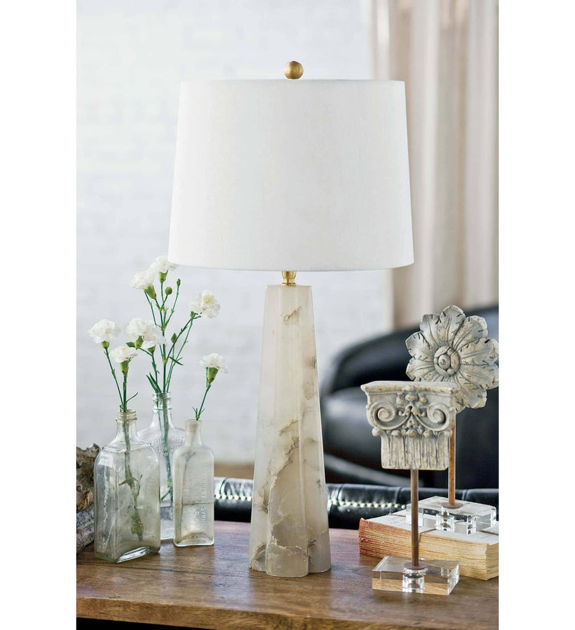 Regina Andrew Quatrefoil Alabaster Table Lamp - secondary