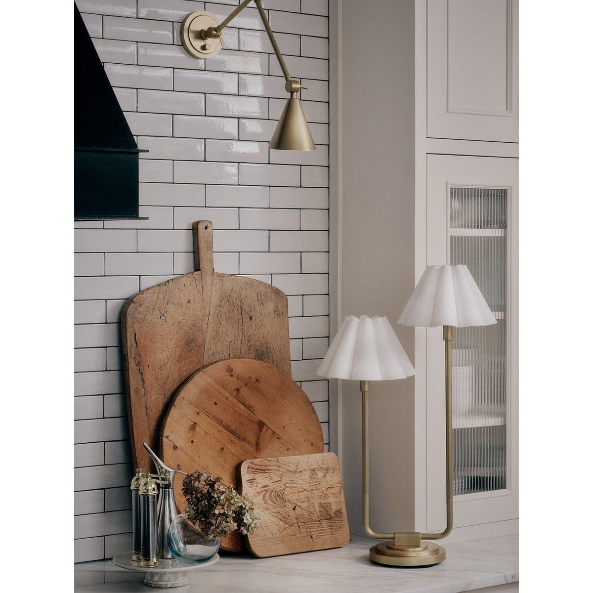 Regina Andrew Regina Andrew Polly Double Arm Table Lamp Table Lamps 13-1691NB-WT