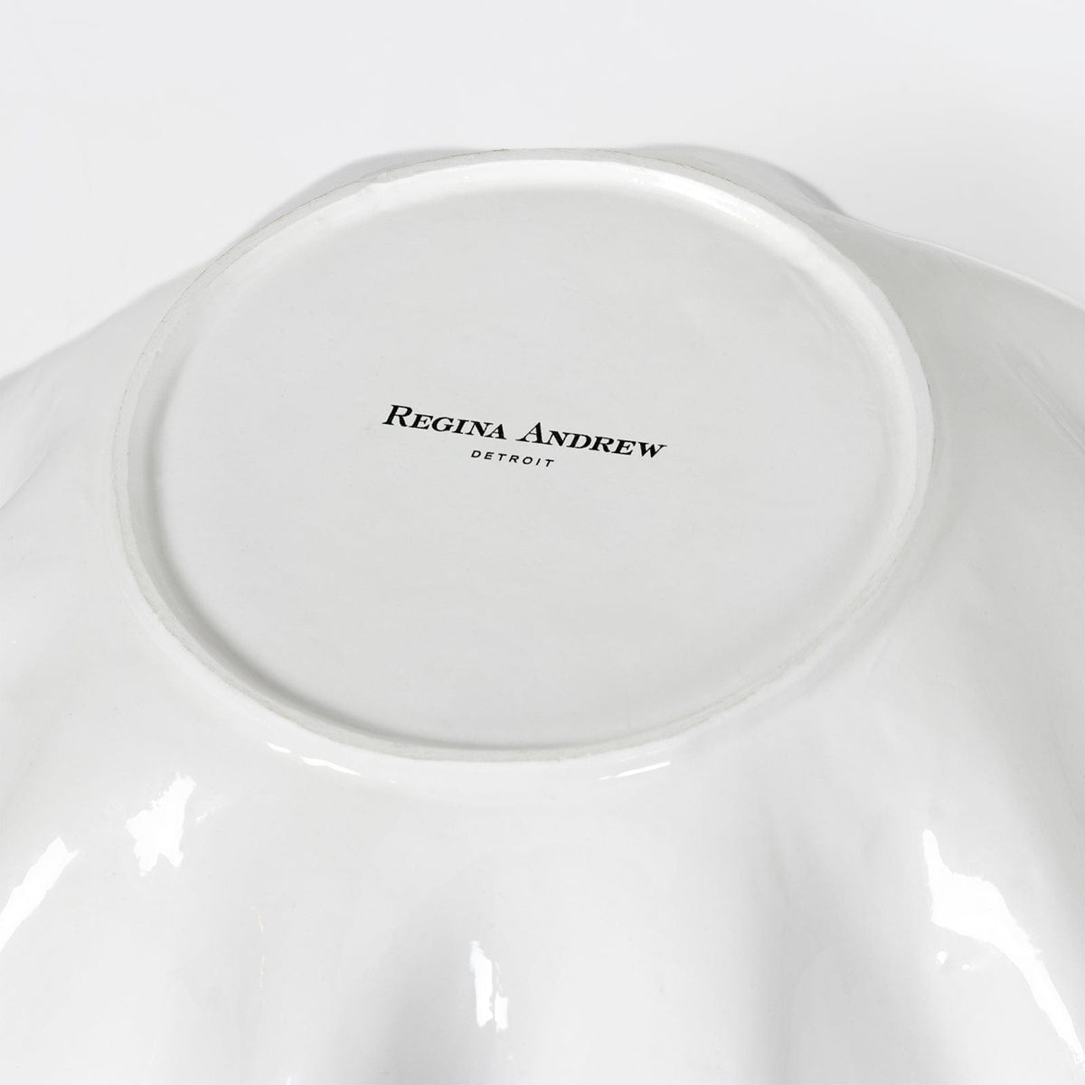 Regina Andrew Ruffle Ceramic Bowl Bowls