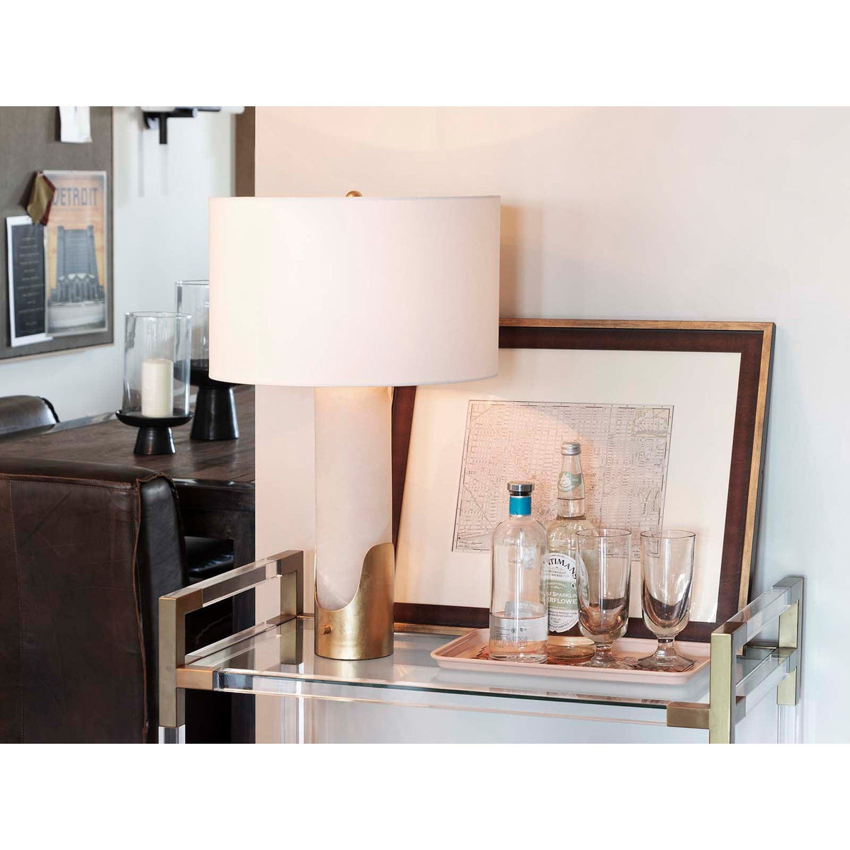 Regina Andrew Sacha Alabaster Table Lamp Table Lamps 13-1647