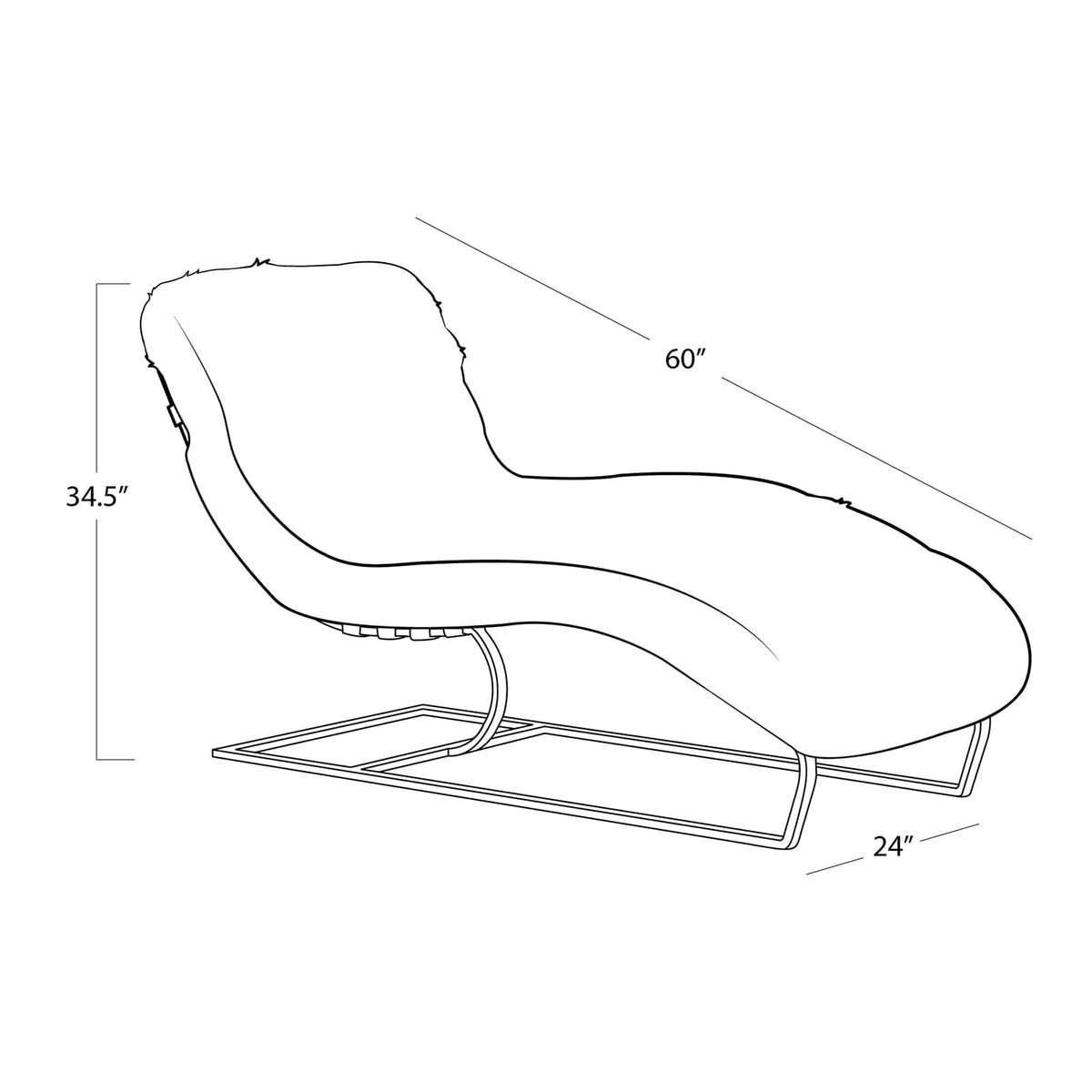 Regina Andrew Siesta Chaise Lounge Lounge Chair 32-1162