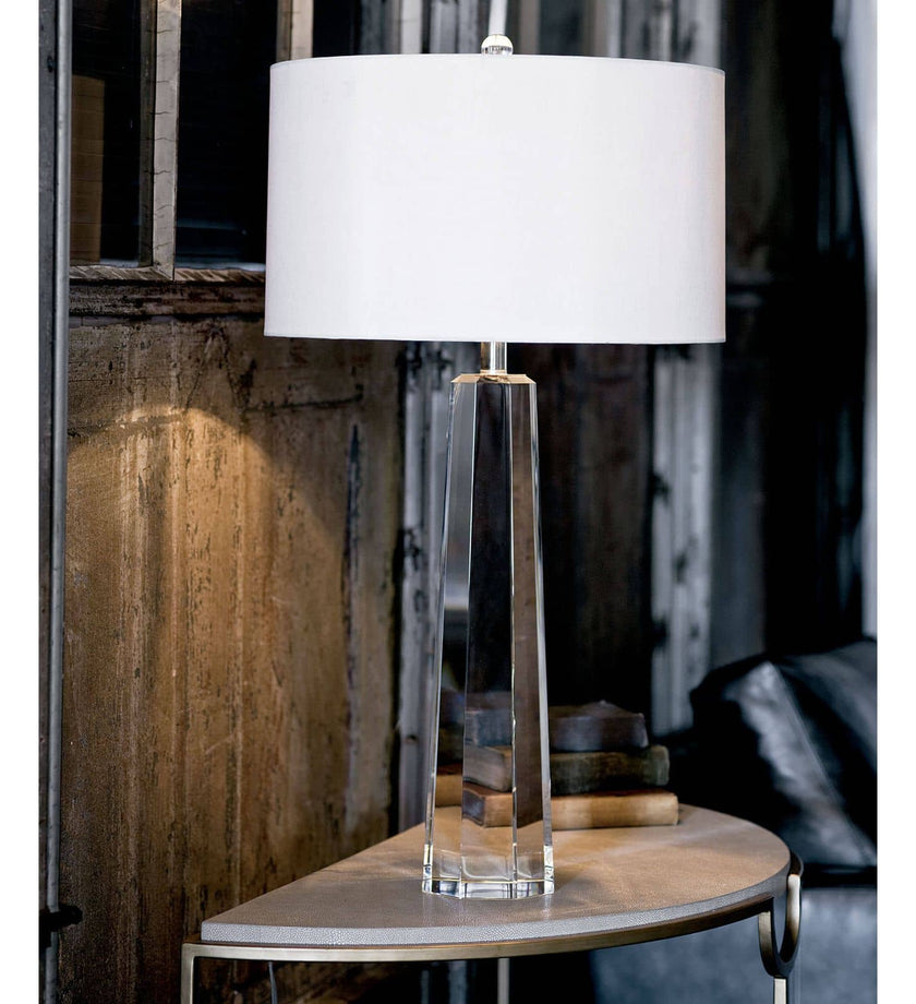 Regina Andrew Tapered Hex Crystal Table Lamp - secondary