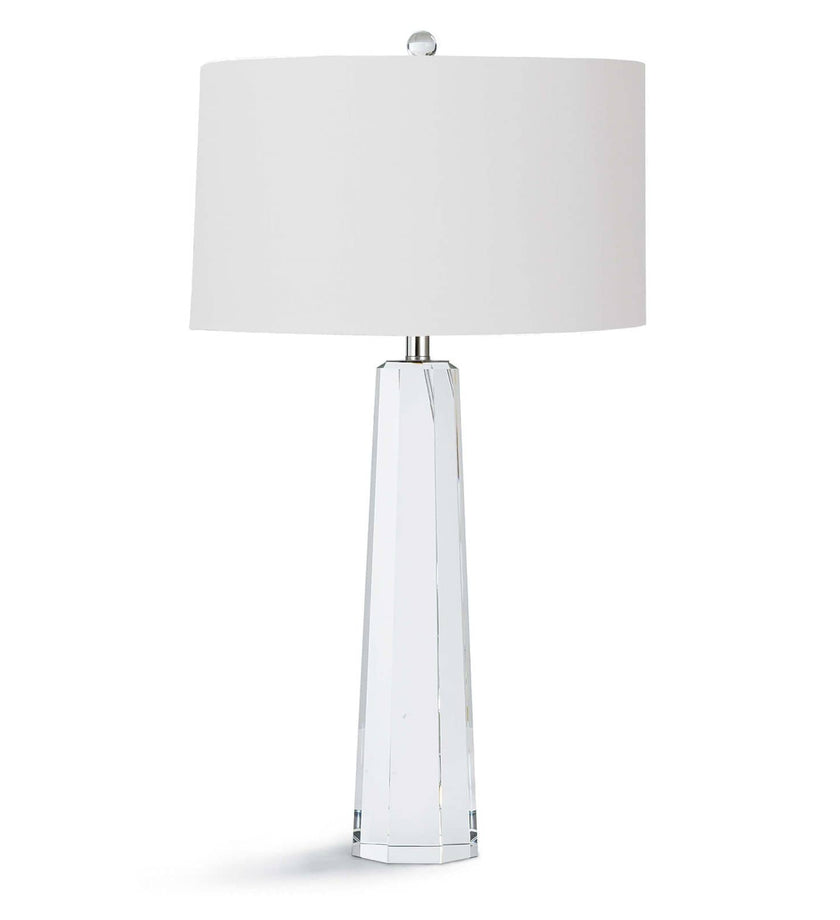 Regina Andrew Tapered Hex Crystal Table Lamp