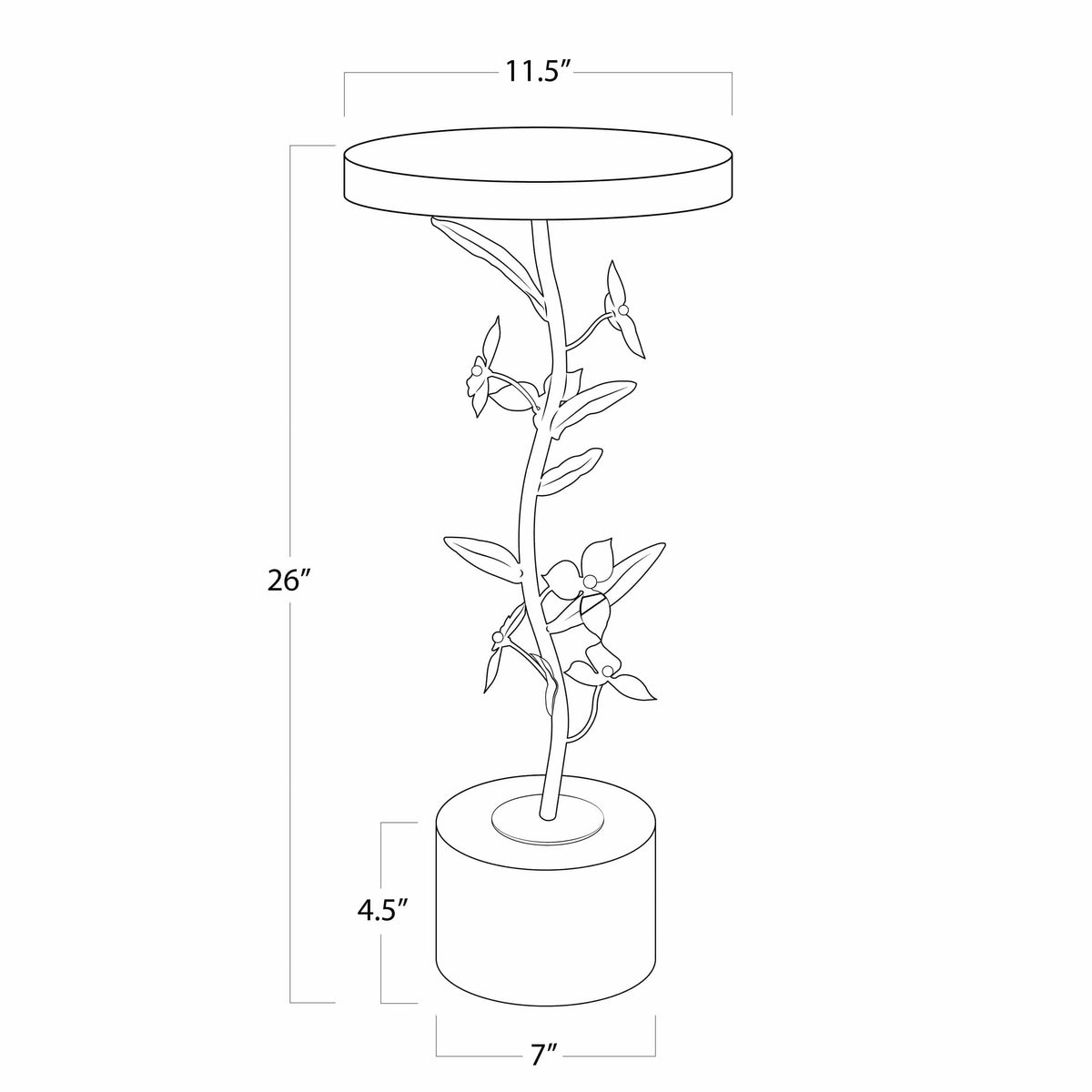 Regina Andrew Trillium Martini Table Side Tables 30-1167