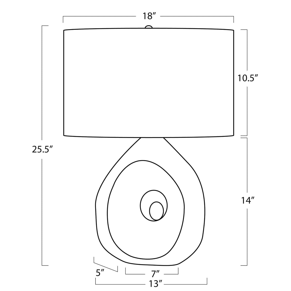 Regina Andrew Tristan Table Lamp Table Lamps 13-1595
