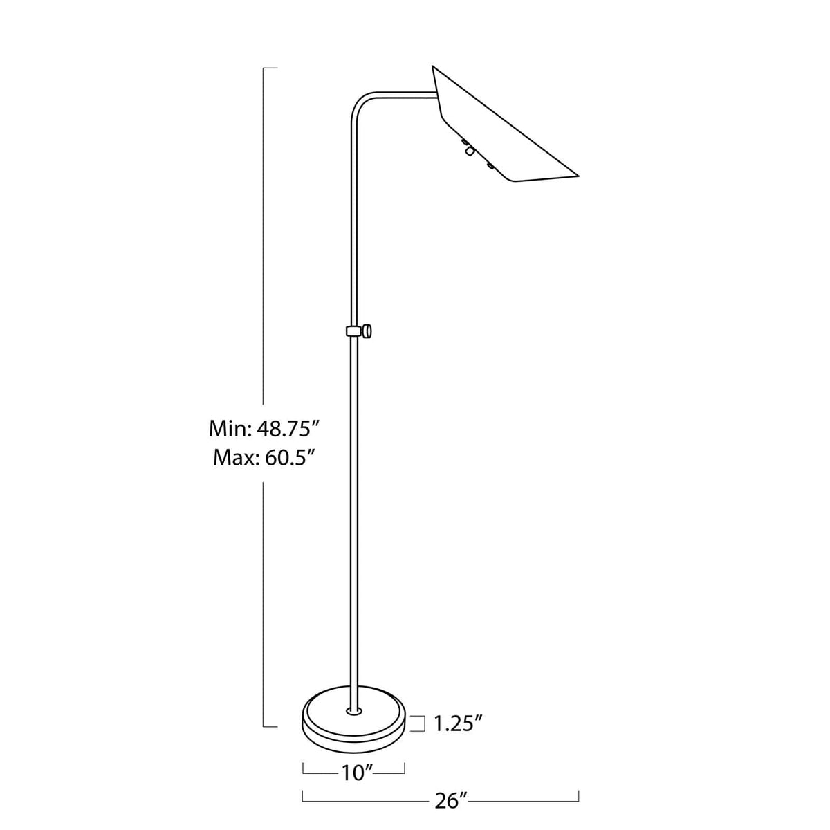 Regina Andrew Vest Floor Lamp Floor Lamps 14-1067BBNB