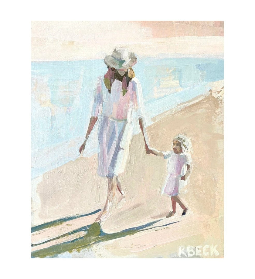 Mother + Child On The Beach