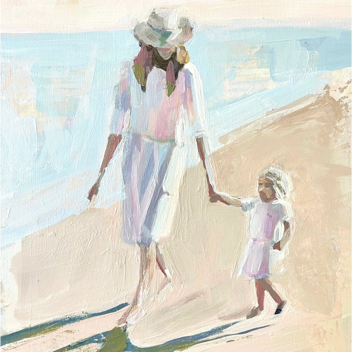 Ryan Beck Mother + Child On The Beach Artwork