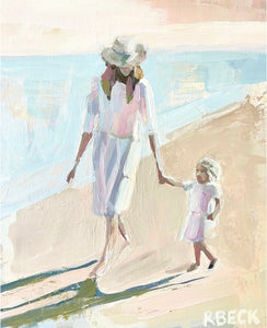 Ryan Beck Mother + Child On The Beach Artwork