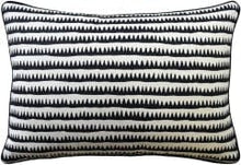 Ryan Studio 14" X 20" lumbar Cora Stripe Pillow - Black Pillows 141-4483