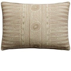 Ryan Studio 14" X 20" lumbar Indian Zag Taupe Pillow Pillows 141-3075