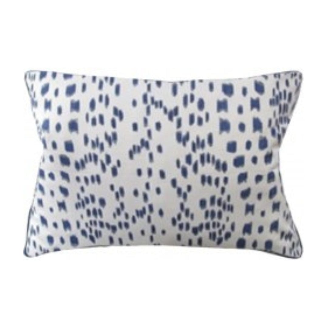 Ryan Studio 14" X 20" Lumbar Les Touches Blue Pillow Pillows 141-7417